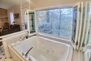 Ozark Spring Cabin Rock Bluff 03 King Bed Spa Tub - Eureka Springs - 7