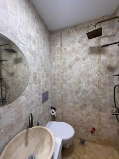3-BR Stylish 2-Story Greek Stone House in Cunda - - 1