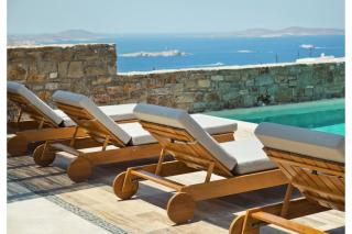 Elegant Mykonos Villa Villa White Satin Private Gym 4 Bedrooms Sea View - Tourlos - 6