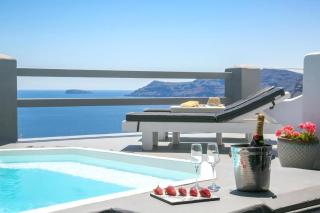 Luxury Santorini Villa Hidden Gem Villa Private Pool Sea Caldera View 1 Bedroom Oia - Thólos - 7