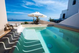 Magnificent Santorini Villa 3 Bedrooms Villa Royal Beautiful Caldera View With 2 Outdoor Hot Tubs Oia - Oia - 3