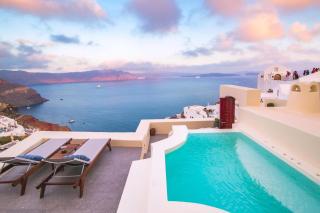 Elegant Santorini Villas Villas Aloia Private Hot Tub Air Conditioning 1 Bedrooms Oia - Oia - 0