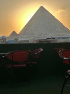 Sunset pyramids view - Kairo - 7