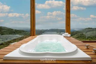 Linda cabana com jacuzzi na montanha VST013 - Anitápolis - 0
