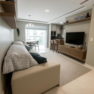 Apartamento com Varanda Gourmet a 400 m Meia Praia - Itapema - 9