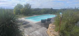 Les Terrasses du Carlat "Le four à pain", situation idéale pour visiter la Dordogne, piscine, jardin, parc, charme - Saint-Cybranet - 0