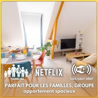 Les bonn'apparts sur seine - La spacieuse - Famillial 6pers - Parking - Bonnières-sur-Seine - 0