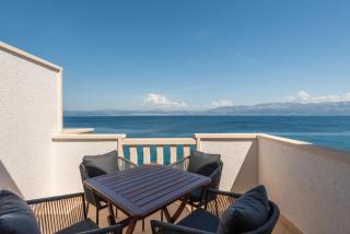 APARTMENTS BRUNO 1&2 - two-room penthouse apartments - wonderful panoramic view of the sea - the best location, first row to the beach - 10 minutes from Supetar ferry port - free secured parking - facilities nearby - Sutivan - 4