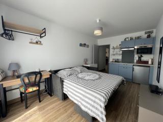 Studio tout confort climatisé avec jardinet, en centre bourg, proche plage, mer, La Rochelle et Chatelaillon - Angoulins-sur-Mer - 0