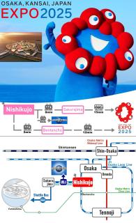 USJ 2 stops, Umeda&Dotonbori 8mins, TiffanyBlue theme SV3 - Osaca - 0