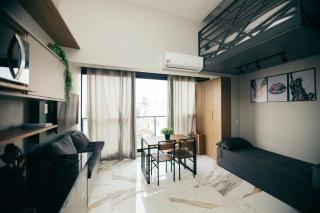 Studio com mezanino a 30 passos do Metro Brooklin - 0