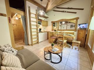 Studio Cabine Mezzanine à Praz-Sur-Arly, proche pistes et lac, parking, balcon, 6 pers. - FR-1-603-105 - Praz-sur-Arly - 9