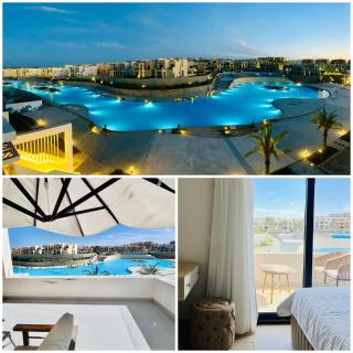 Panoramic Lagoon & Sea View Modern 3BR Apartment - Hurghada - 0