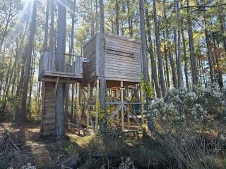 Rustic Off-Grid Treehouse with Outdoor Grill Surrounded by Nature in Virginia - Diggs - 6