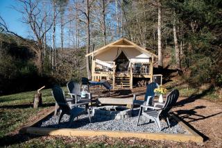 Heated North Carolina Glamping Rental Surrounded by Pisgah National Forest - Lenoir - 9