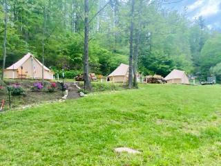 Riverfront Rental with Fire Pit Perfect for Group Glamping near Asheville, North Carolina - Green Mountain - 6