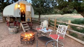 Authentic Sheepherders Wagon for Glamping in Utah - Torrey - 2