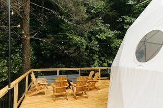 "Home Sweet Dome" MODERN TREEHOUSE STAY w/ Hot Tub - - 1