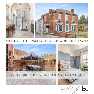 Riverside Georgian House with Hot Tub, Sauna & Parking - Selby - 0