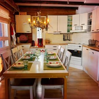 Villa Miilu Iso-Syöte hirsimökki järven rannalla - Pudasjärvi - 9