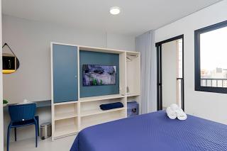 Apartamentos para casal com cama Queen - Piscina e Academia no Centro de Curitiba - Curitiba - 5