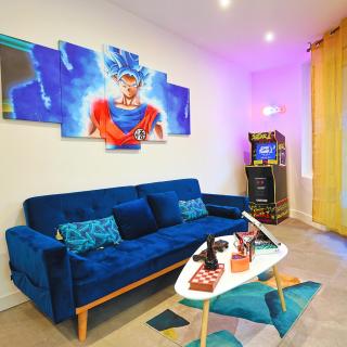 IDÉAL POUR PROFESSIONNELS & FAMILLES - Travail & Loisirs - Borne Arcade - Billard - Jeux Vidéo - Wifi Fibre - Netflix & Disney Plus - EXPÉRIENCE UNIQUE - JEU BONUS OFFERT ! - Saint-Étienne - 0