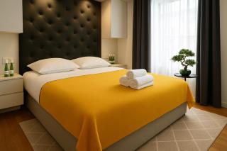 Miodowy Apartament z balkonem, huśtawką, garażem i fakturą - Rzeszów - 9