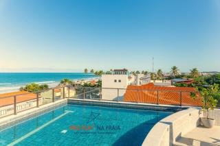 Studio com varanda a 30m do mar em Porto de Galinhas com lazer completo e restaurante no condomínio - 9