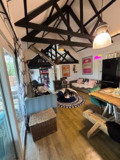 UNIQUE BARN FARM STAY RIVER View fireplace pet friendly firepit bbq - Hertford - 7