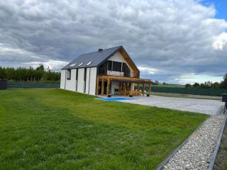 Trzy domki, nowe, sala bankietowa 82m2, - Skorka - 6