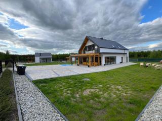 Trzy domki, nowe, sala bankietowa 82m2, - Skorka - 8