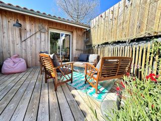 Maison climatisée avec piscine au cœur du bassin - 6
