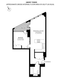 Amory Tower - One Bedroom - Londra - 2