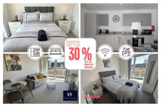 Salford Corporate Stays Balcony WiFi Sleeps 5 - 2