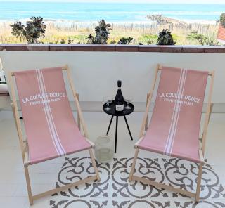 Studio Vue mer, Piscine, Wifi, Climatisation, Parking privé, Terrasse 1ère ligne - La Coulée Douce - 6