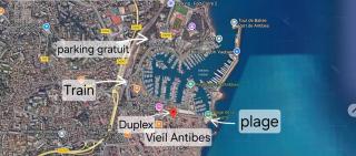 Vieil Antibes Duplex lumineux vue imprenable - Climatisé - Antibes - 9