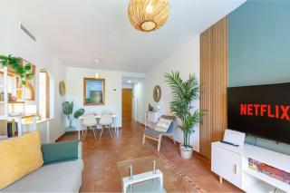 Jardín privado # NETFLIX # Playa a 8min # WIFI # Familia # Apartamento - Vera - 3