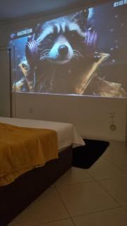 Suíte Master,Quarto Ar condicionado,Tela Cinema 150" Netflix, Globo Pousada Tijucas Lua Encantada - 9