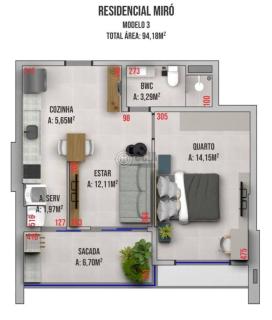 Residencial Miró apartamento 53 centro - Foz do Iguaçu - 1