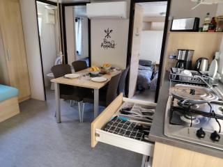 Mobilhome La Réserve - 3 ch - 6 pers - Terrasse - Gastes - 9