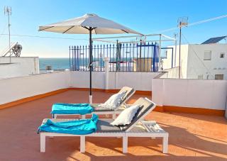 Sardinas apartment with roof terrace and sea view - 0