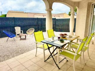 Proche plage, T3 de plain-pied, climatisé, terrasse, jardinet et parking, très calme - Pomérols - 9