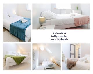 Appartement complet équipé Idéal groupe PRO/famille * 10 pers * 5 chb * Mon Groom - Troyes - 9