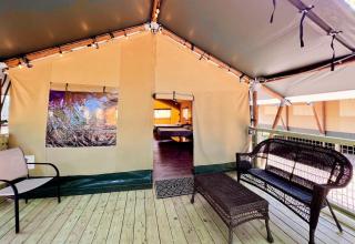Impressive Safari Tent with Barbecue in Staples, Texas - - 5
