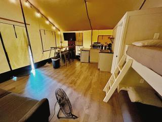 Wake and Glamp: Safari Tent Retreat for Water Sport Lovers in Cibolo, TX - 7
