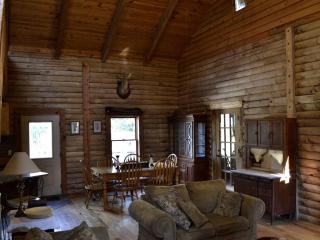 Stately Log Cabin with a Pool for a Group Getaway near Chickamauga, Georgia - Rising Fawn - 3