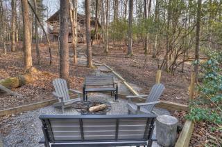 Luxury Glamping Cabin For Families or Group with Creek-side Fire-Pit near Helen, GA - Cleveland - 5