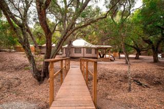 Elegant Yurt Tucked Beneath Oak Trees on Southern California Ranch - Cayucos - 9