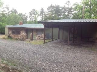 Rustic Camping Cabin with Unique Stone Shower near Mena, Arkansas - Mena - 3