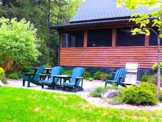 Cozy Log Cabin with a Private Hot Tub near Beartown State Forest, Massachusetts - Monterey - 8